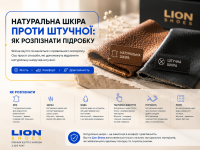 Натуральна шкіра проти штучної: як розпізнати підробку