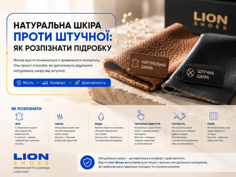 Натуральна шкіра проти штучної: як розпізнати підробку