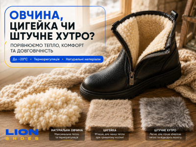 Овчина, цигейка, штучне хутро: яка підкладка тепліша у взутті