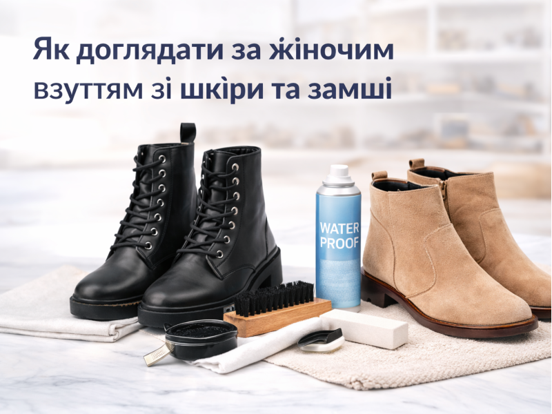 Як доглядати за жіночим взуттям зі шкіри та замші