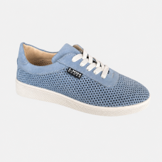Жіночі мокасини Lion Shoes 12695-1 замшеві кольору джинс