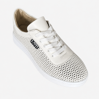 Жіночі мокасини Lion Shoes 12695-2 шкіряні білі