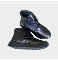 Жіночі зимові черевики Lion Shoes 869123 шкіра овчина чорні