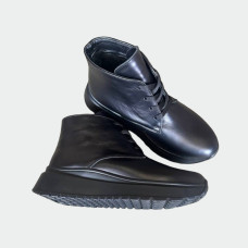 Жіночі зимові черевики Lion Shoes 869123 шкіра овчина чорні