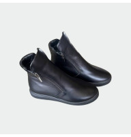Жіночі зимові черевики Lion Shoes PP-869 шкіра овчина чорні