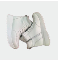 Жіночі зимові черевики Lion Shoes 15524 шкіра овчина білі