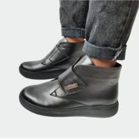 Жіночі черевики Lion Shoes 051123-1 шкіра чорні