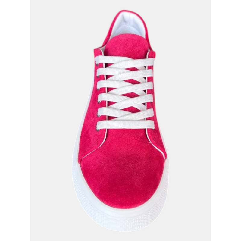 Жіночі мокасини Lion Shoes 05255 із натуральної замші кольору фуксія