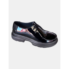 Жіночі чорні туфлі із лакованої шкіри Lion Shoes 261654