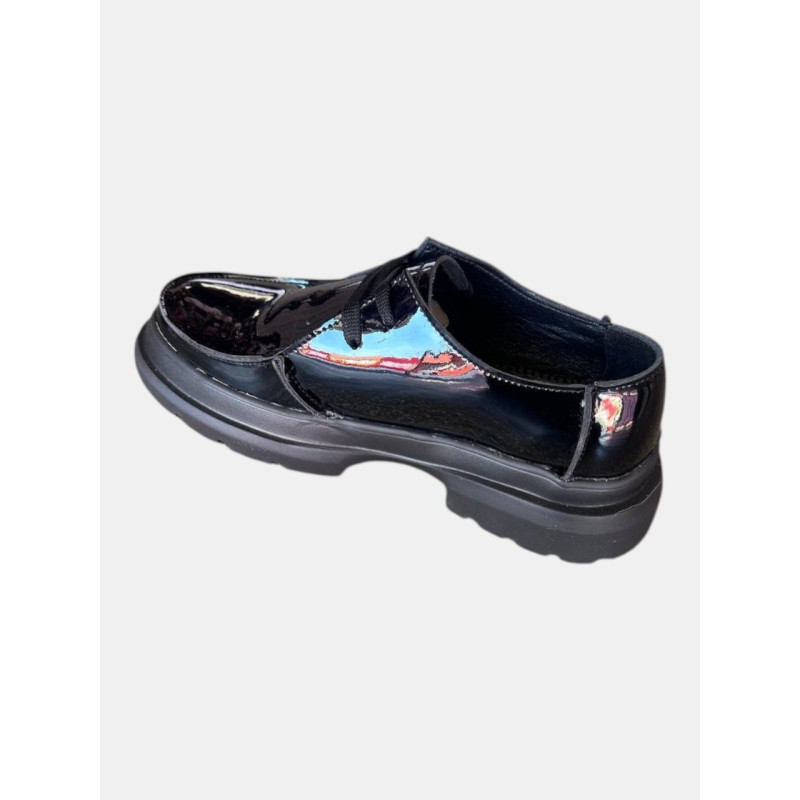 Жіночі чорні туфлі Lion Shoes 261654 із лакованої шкіри