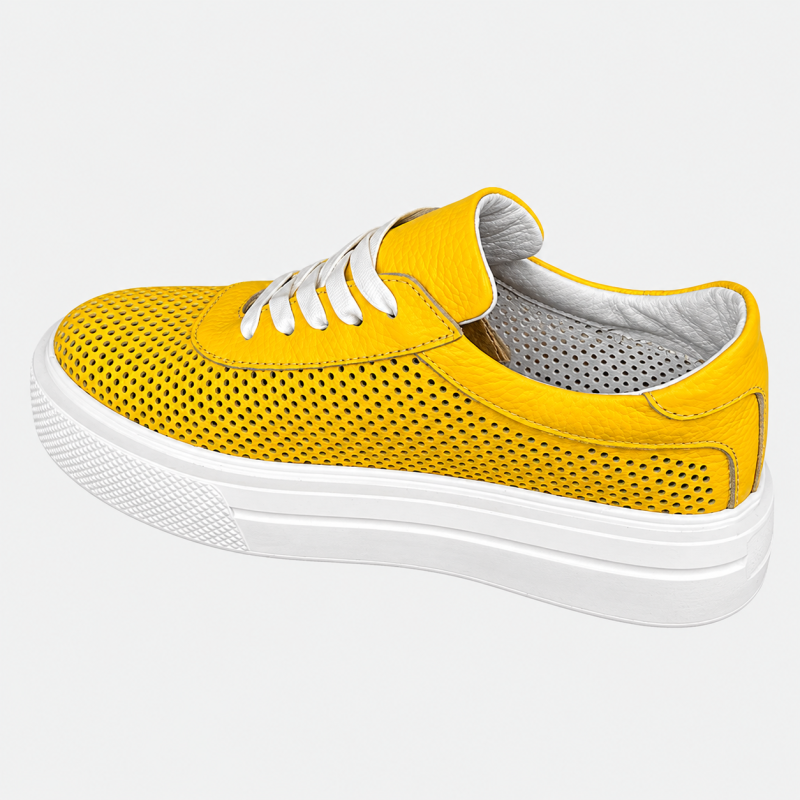 Жіночі мокасини Lion Shoes 21695-1 шкіряні жовті