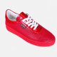 Жіночі мокасини Lion Shoes 60095-1 шкіряні червоні з лаковими вставками розмір 41