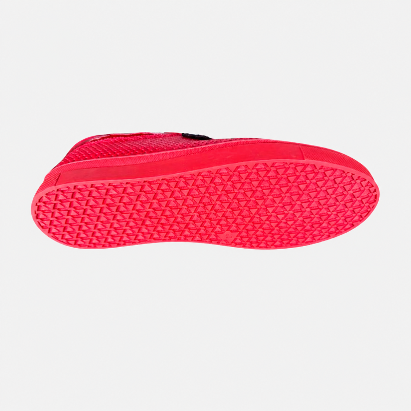 Жіночі мокасини Lion Shoes 60095-1 шкіряні червоні з лаковими вставками розмір 41