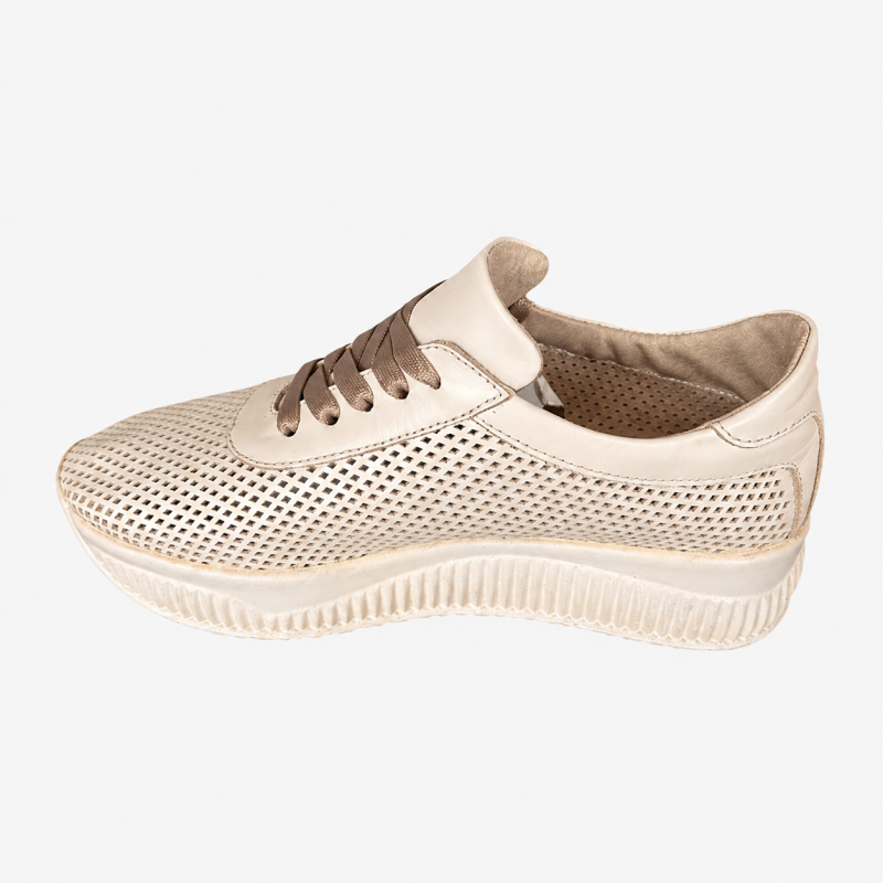 Жіночі мокасини Lion Shoes 59095-2 шкіряні бежеві розмір 36